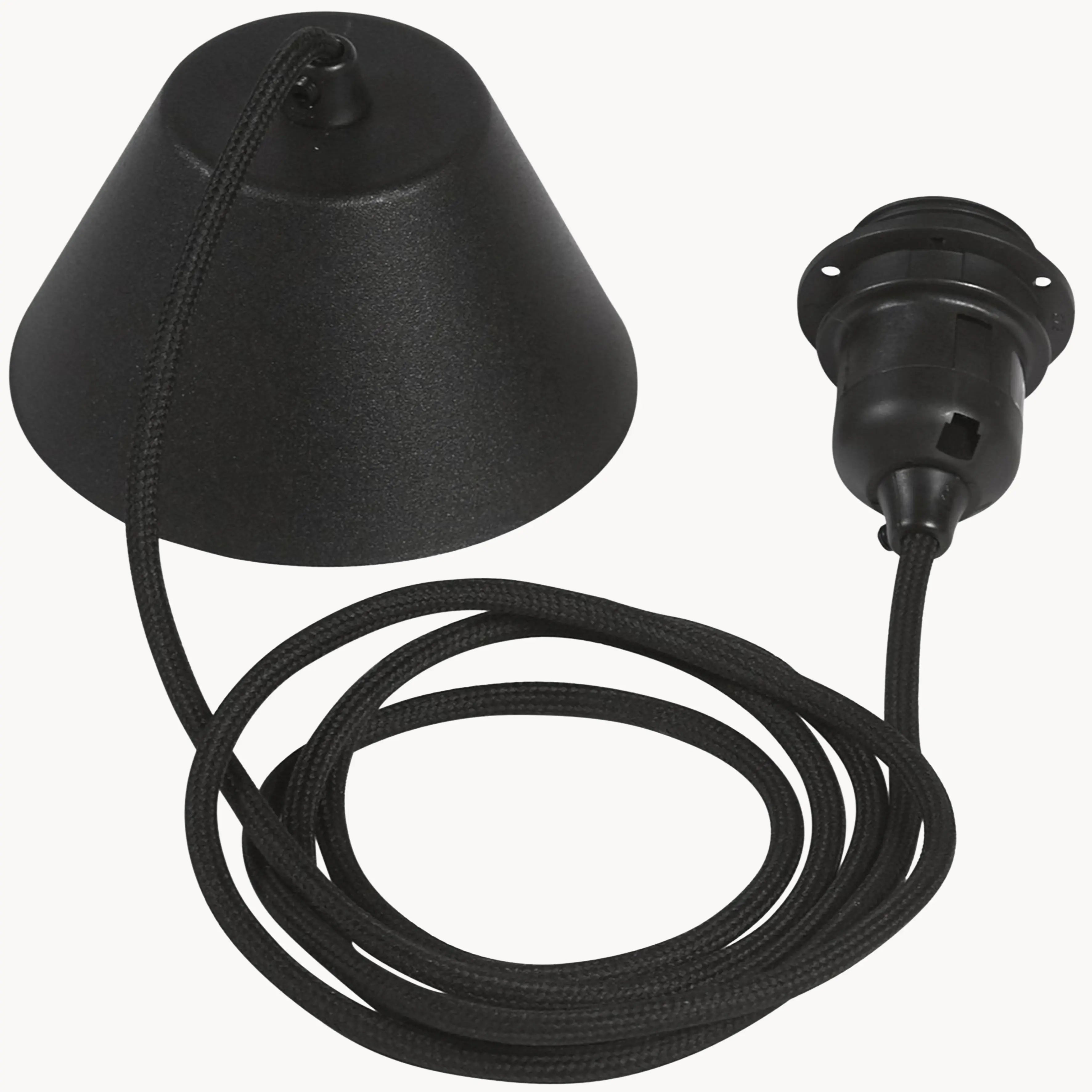 Takupphänge textil svart 2,1 m Pr home