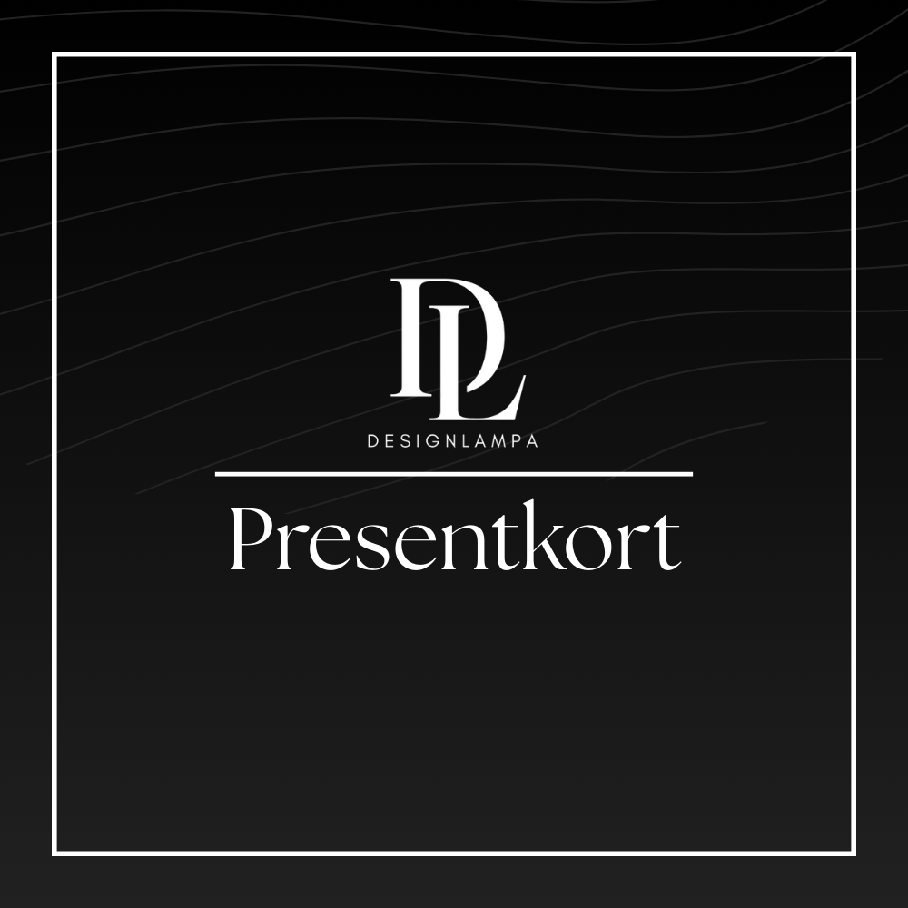 Designlampa Presentkort