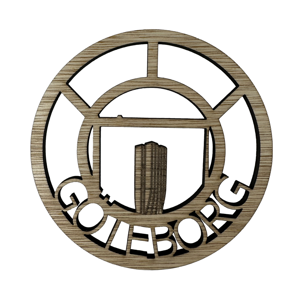 Glasunderlägg Göteborg (4st)
