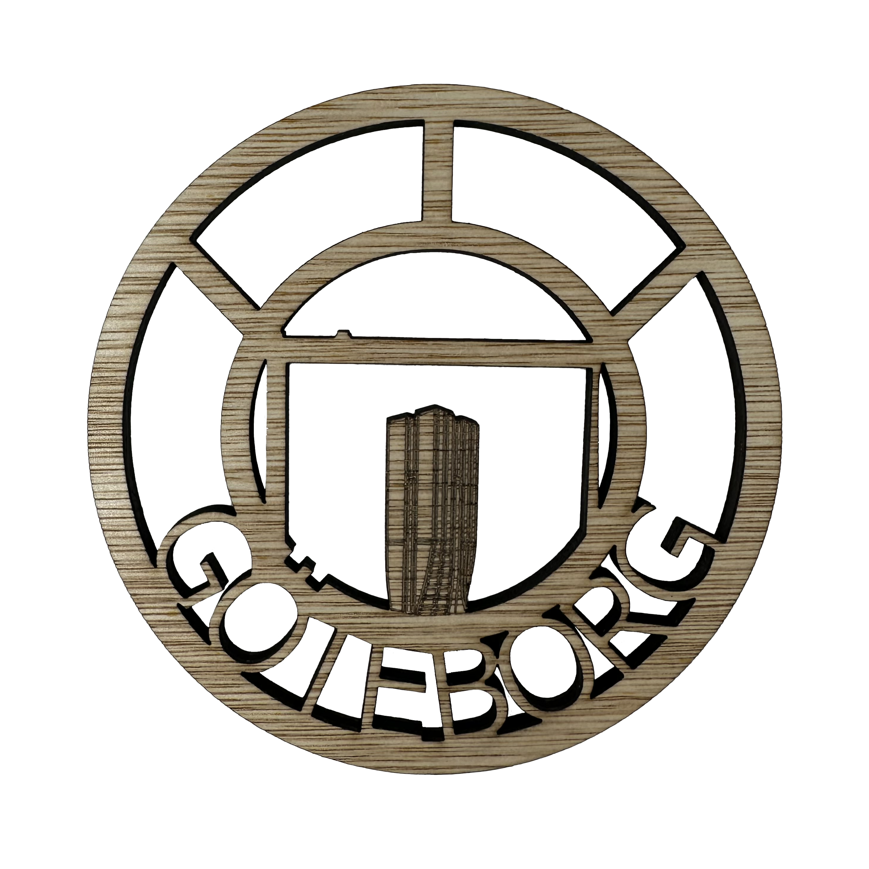 Glasunderlägg Göteborg (4st)