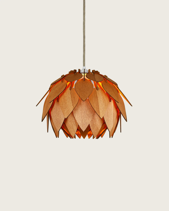 Solkotten Orange tänd